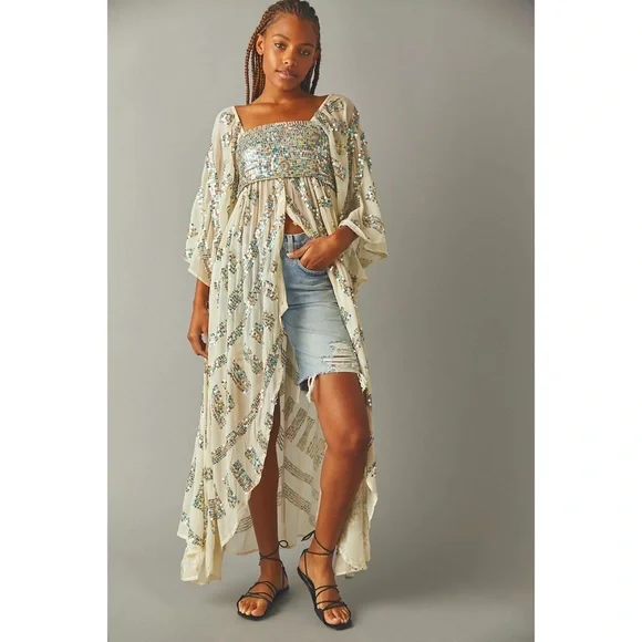 Free People | Dresses | Free People Prophecy Maxi Top By Jens 